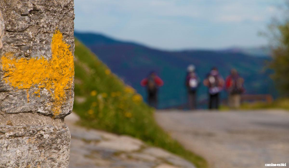 Señalización en el Camino Francés