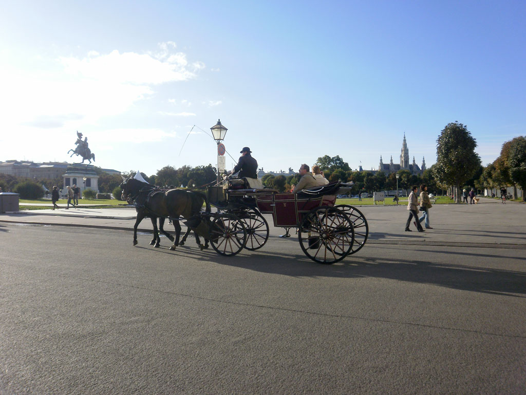 Viena en carruaje de caballos