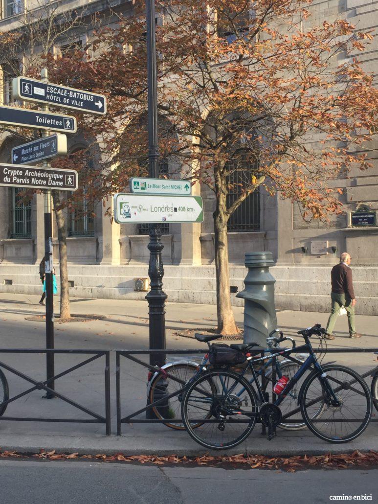 Señalización Avenida Verde en París