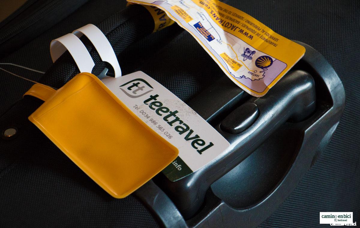 Camino en Bici - Tee travel - Identificador de Equipaje