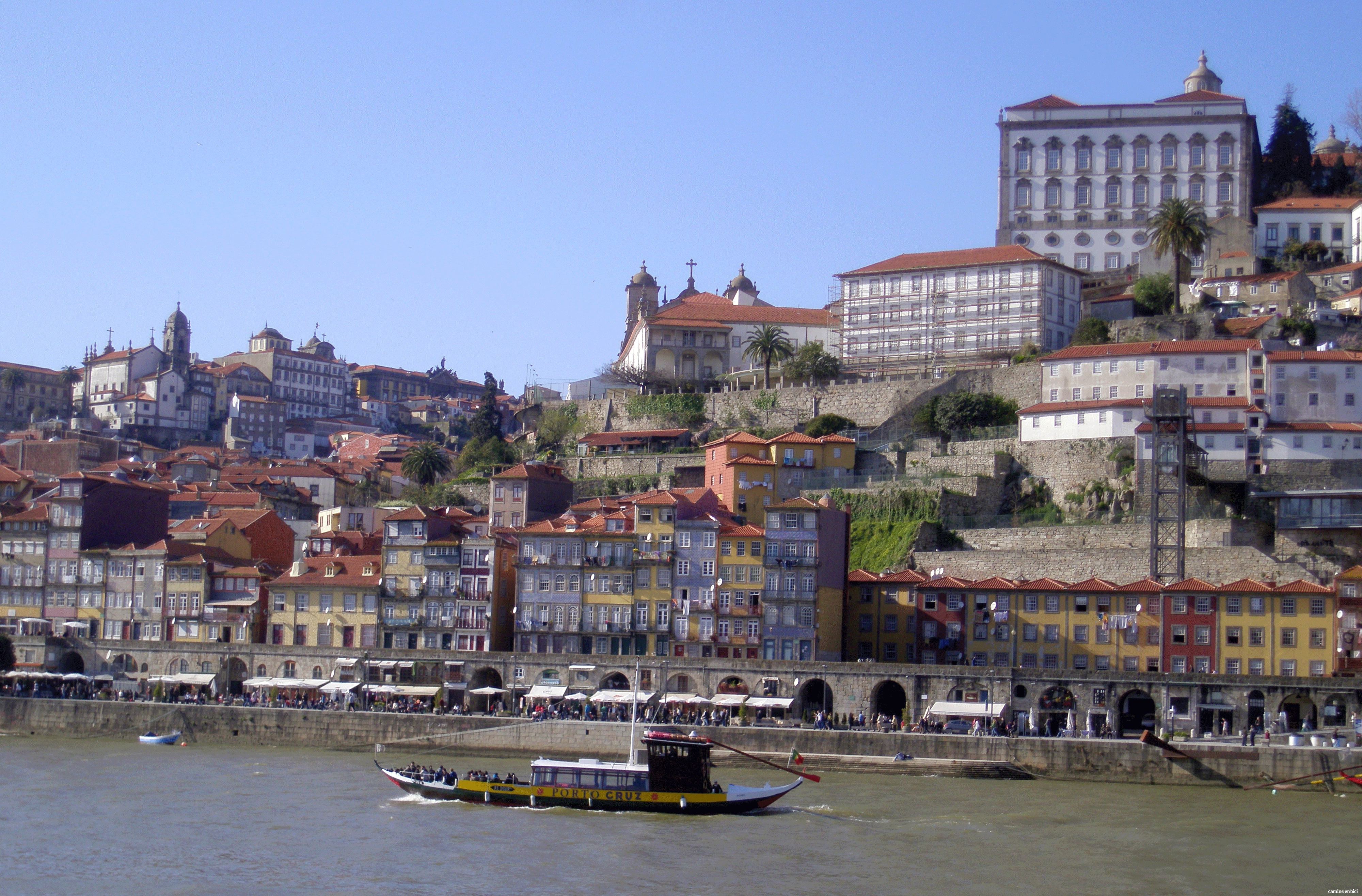  A Ribeira vista desde el otro lado del Duero (Vilanova de Gaia)