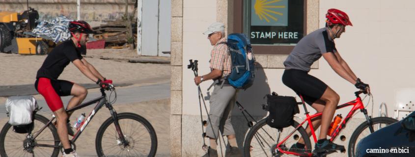 Camino Portugués por la Costa en Bici- Peregrinos en Matosinhos
