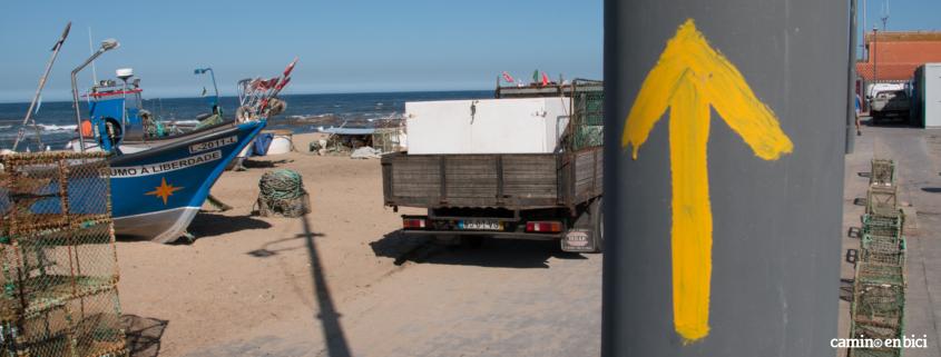 Camino Portugués por la Costa en Bici - Barcos en Vila Chã