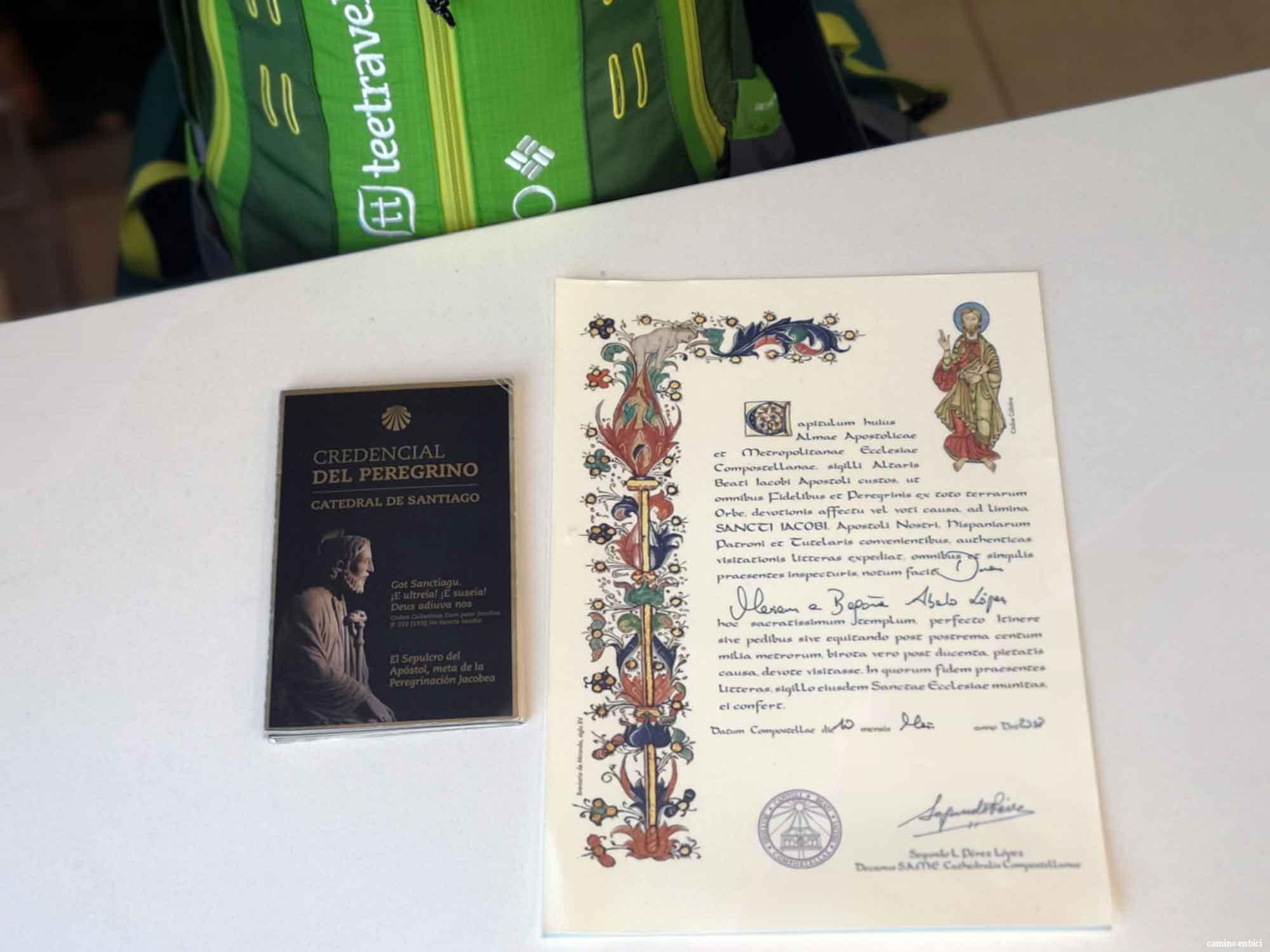La Credencial y la Compostela