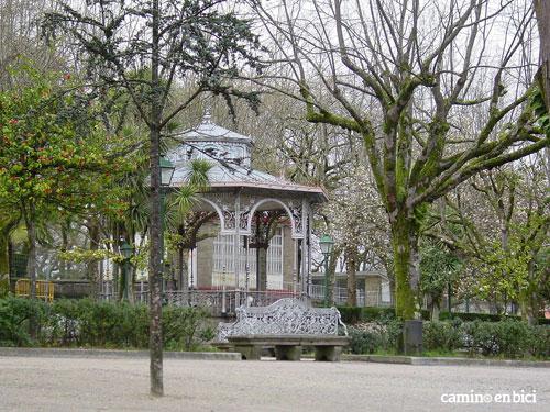 Palco de la música en el Parque de la Alameda en Santiago de Compostela