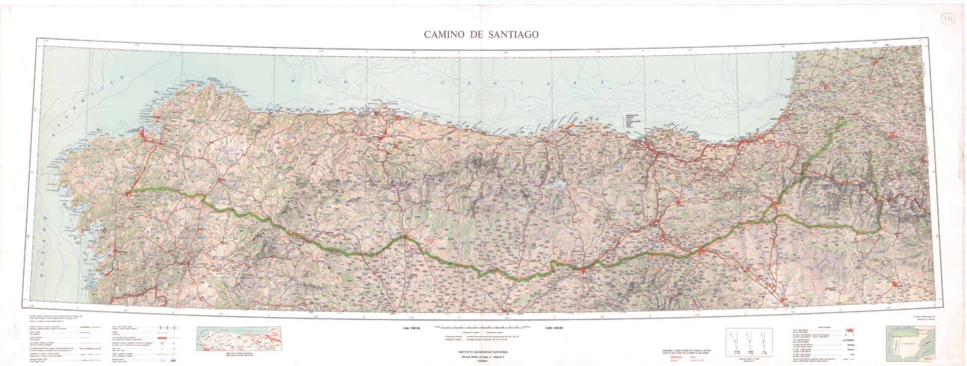 Mapa Camino Frances ign