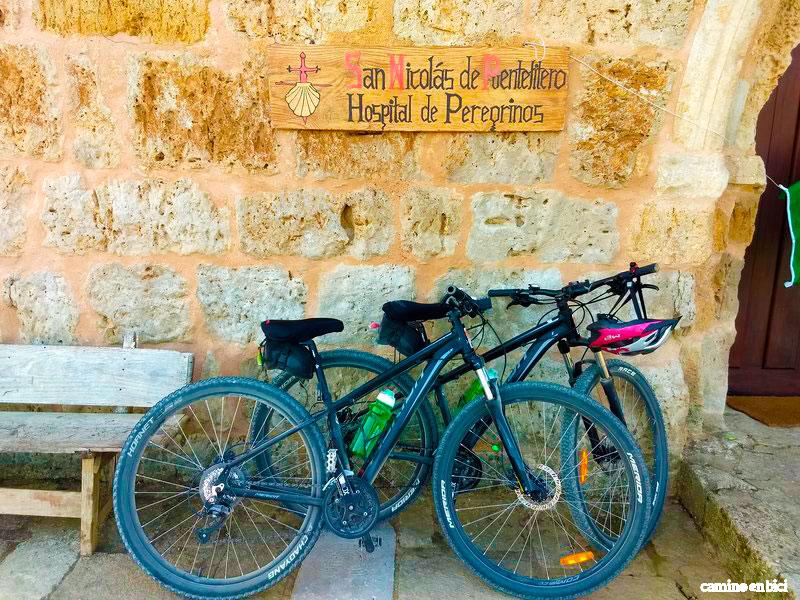 Camino Francés en bici - Etapa Burgos-Frómista - Hospital de Puente Fítero